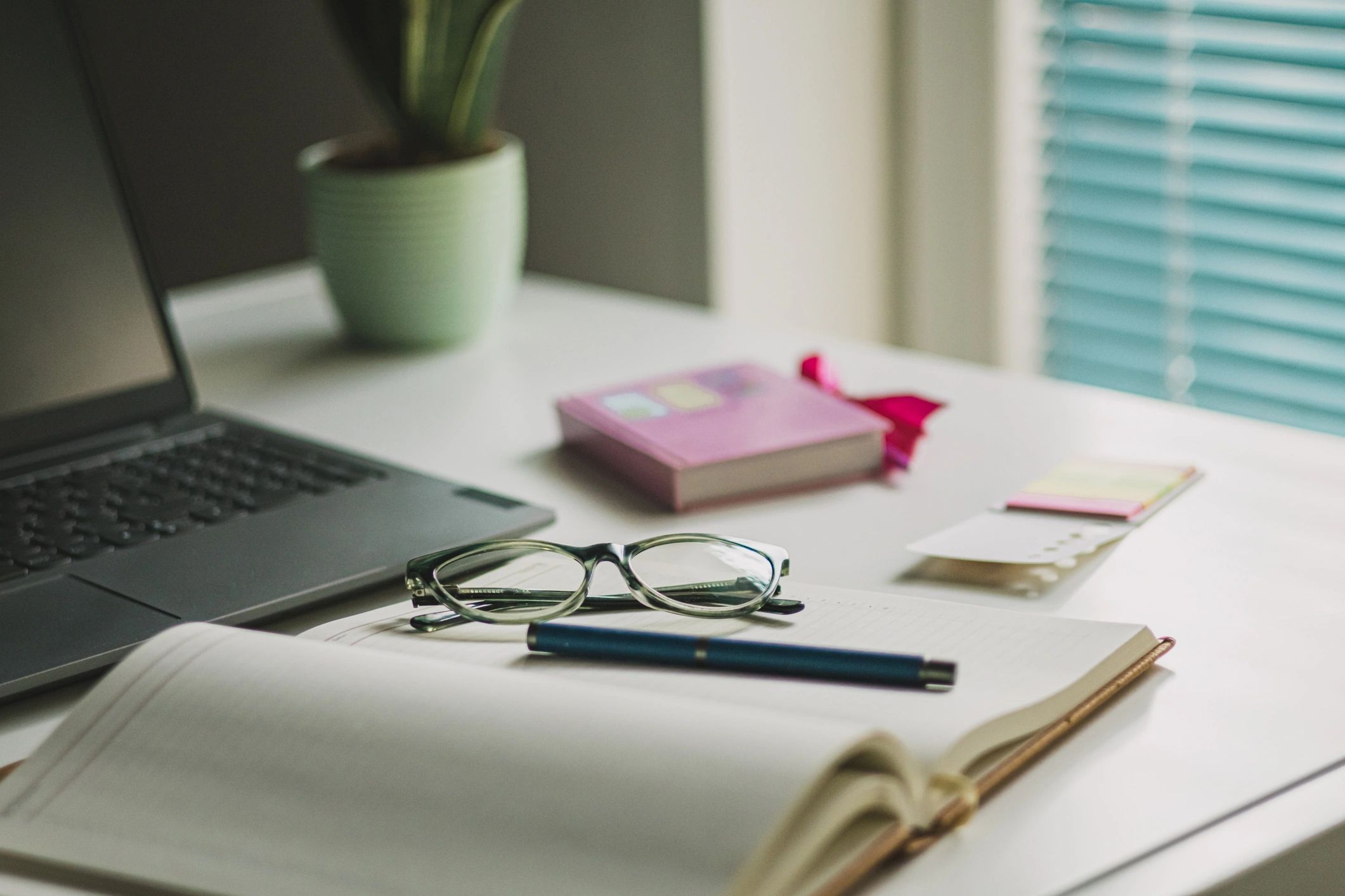 Desk workspace for building a satirical ‘case file’ in WordPress